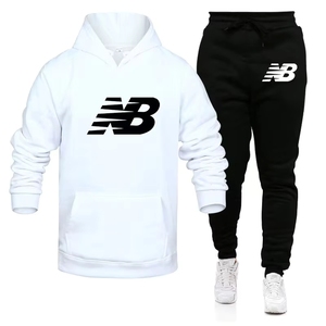 <span class=keywords><strong>Felpa</strong></span> <span class=keywords><strong>con</strong></span> <span class=keywords><strong>Cappuccio</strong></span> da Uomo Oversize, Nuova Moda Multicolore, <span class=keywords><strong>Felpa</strong></span> Sportiva <span class=keywords><strong>con</strong></span> <span class=keywords><strong>Cappuccio</strong></span> e Pantaloni Casual da Uomo - Product Image 2