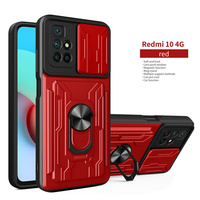 Pour Xiaomi Redmi A7 Pro/15a/Turbo 5 Max/Note 15 Pro+/ Étui de téléphone antichoc avec fente pour carte, fenêtre coulissante de protection et support de voiture