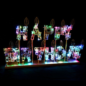 Soporte para Vasos de Cóctel 1314 con Luces LED, para Fiestas de Cumpleaños, Bares, KTV, Discotecas, Decoraciones, Soporte Reutilizable de Alambre de Hierro - Product Image 4