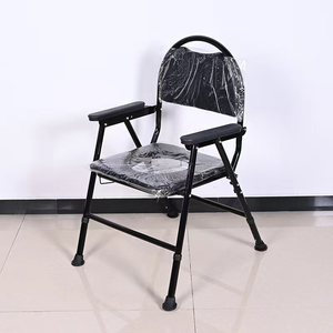Home use elderly <b>folding</b> commode chair with bucket, non-slip, pregnant woman shower chair, squatting <b>stool</b> wholesale, adjustable - Product Image 4