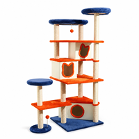 Arbre à chat sur mesure, tour multi-niveaux avec plusieurs niches et poteaux à gratter en sisal, fabricant OEM ODM
