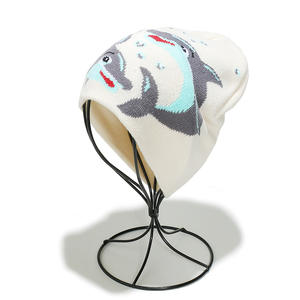 FF4893 cappellini invernali Unisex in maglia Unisex in acrilico senza tesa cappelli da donna caldi a maglia berretto con teschio modello delfino Y2K berretti - Product Image 5