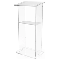 Fabricant usine fournisseur clair acrylique pupitre Podium mobilier scolaire mobilier commercial