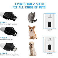Lime à ongles électrique pour animaux de compagnie OEM ODM, faible bruit, puissante, sans douleur, avec lumière LED, rechargeable par USB, pour le toilettage des pattes