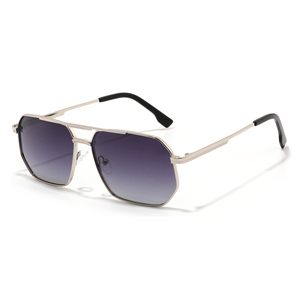Lunettes de soleil pilote or rose, monture rectangulaire, verres marron, protection UV 100%, unisexe adulte, protection solaire - Product Image 4