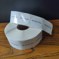 Autocollant carré noir auto-adhésif GK-026 pour papier de soie, étiquette autocollante en rouleau