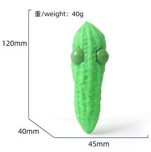 ขายส่งตรงจากโรงงาน ของเล่นบีบคลายเครียดรูปผักซิลิโคนหลากสี รูปแมว แฮมสเตอร์ แบบหนีบ บีบ นุ่มนิ่ม - Product Image 4