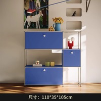 Armoire modulaire en acier inoxydable à la mode moderne buffet de rangement TV pour la maison meubles de salon