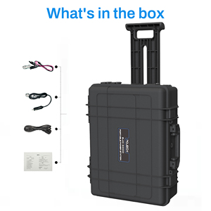 สถานีไฟฟ้าพกพา UPS 3000W แบตเตอรี่ลิเธียมไอออน 110V/220V ระบบแผงโซลาร์เซลล์ AC/DC ปลั๊ก EU สำหรับรถยนต์  คลื่นไซน์บริสุทธิ์ แบตเตอรี่ภายนอก - Product Image 4