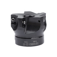 400R 63-22-4T AlTin Coated 4-Flute Indexable Square Shoulder Face Mill Cutter HRC60 Positive-Rake Head Cocok untuk ODM/OEM