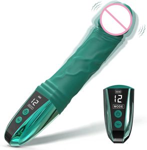 Nuovi realistici LCD per adulti Sex Toys per donne con motore USB vaginale G-Spot vibratori tra cui anale Dildo vibratore bacchetta conveniente - Product Image 1