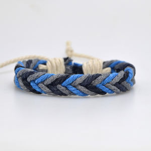 AAA-013 Braccialetti dell'<span class=keywords><strong>Amicizia</strong></span> Intrecciati a Mano in Corda di Cotone, Misura Regolabile, Bracciali Etnici Avvolgenti per Donne, Regalo con <span class=keywords><strong>Charm</strong></span> - Product Image 2