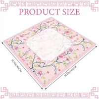 Nappe de mahjong carrée grand format, antidérapante, en néoprène, personnalisée, avec motif floral européen et américain, pour divertissement national, pour le marché transfrontalier