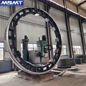 Casting Crusher Fabricante Grande Diâmetro Rotatable Bull Gear Wheel