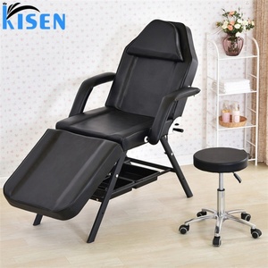 Table de massage portable moderne blanche, verte et noire à prix abordable, lit de beauté pliable pour soins du visage, prêt à être expédié, fabriqué en Chine - Product Image 5