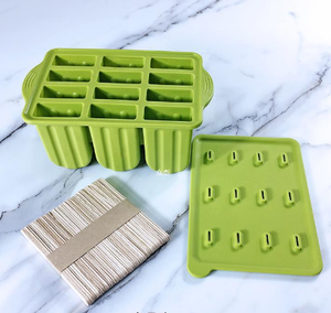 Eis Eis am Stiel Form Wieder verwendbare Lebensmittel qualität Silikon Eisform mit Holzstäbchen für DIY - Product Image 2