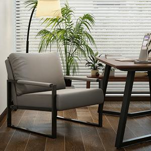 Fauteuil décontracté moderne nordique <span class=keywords><strong>Lazyboy</strong></span> en fer forgé pour balcon, chambre et salon – Chaise de canapé minimaliste - Product Image 4