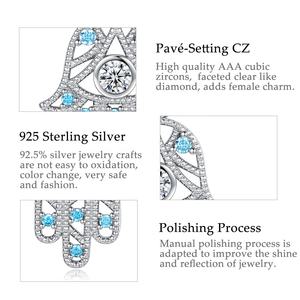 925 gioielli in argento sterling blu della cz <span class=keywords><strong>di</strong></span> <span class=keywords><strong>fatima</strong></span> <span class=keywords><strong>mano</strong></span> <span class=keywords><strong>di</strong></span> hamsa della <span class=keywords><strong>collana</strong></span> del pendente dell'occhio - Product Image 5