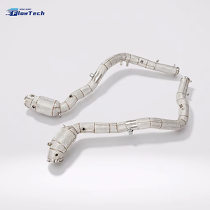 ท่อลงแรงดันสูง FlowTech T304 สแตนเลสสตีล สำหรับรถแข่ง Mercedes G63 AMG W465 M177 4.0T V8, จัดส่งตรงจากโรงงาน - Product Image 6