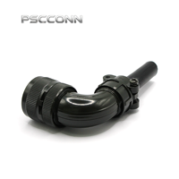 Connecteur circulaire électrique industriel fileté PSCCONN MS5015 Série MS3108B 18-10S, fiche d'aviation 4 broches femelle