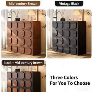 Commode en bois antique multifonctionnelle <span class=keywords><strong>avec</strong></span> tiroirs, table <span class=keywords><strong>de</strong></span> chevet pour salon, côté <span class=keywords><strong>canapé</strong></span> et organisation <span class=keywords><strong>de</strong></span> chambre à coucher - Product Image 6