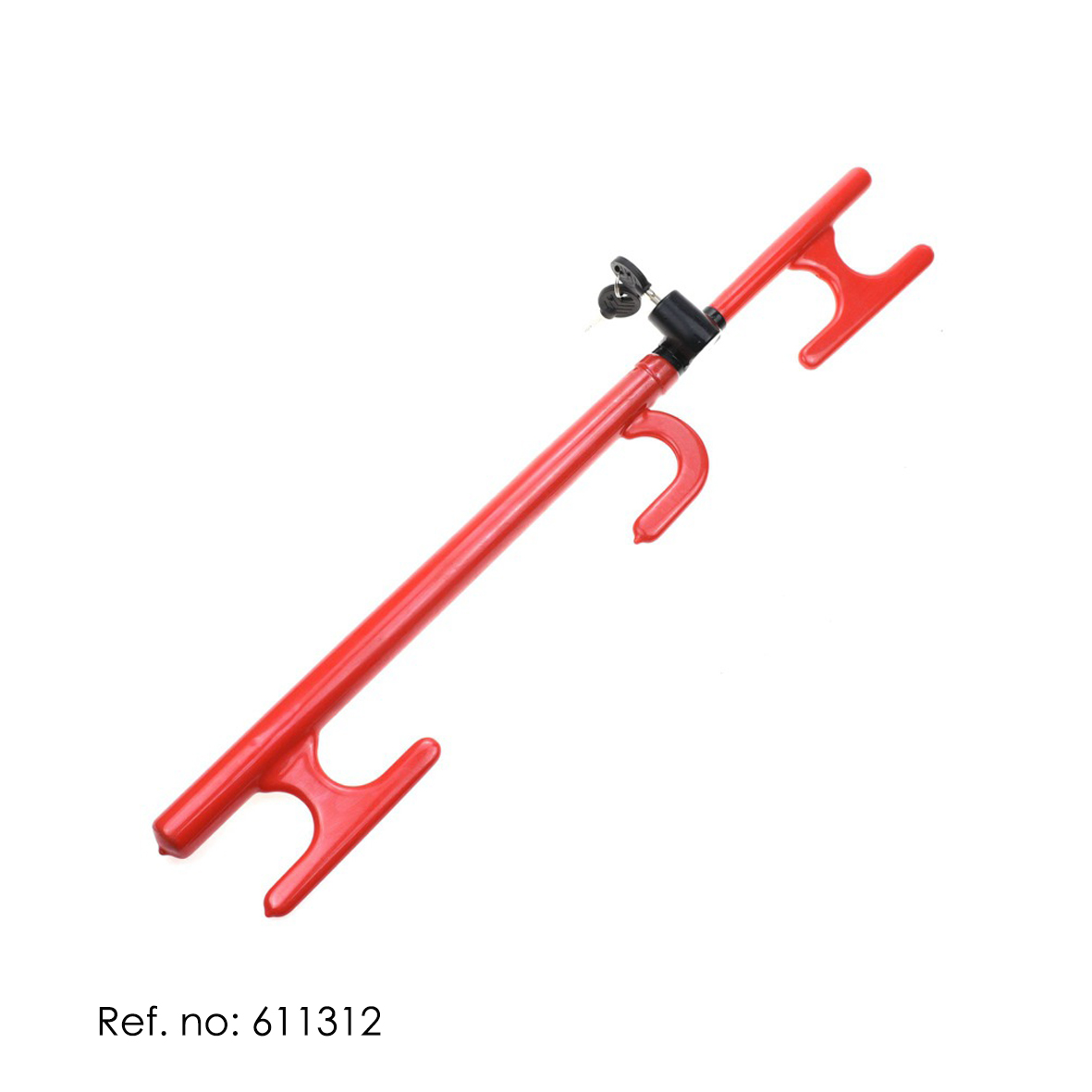 U-Shaped Car Steering Wheel Lock | Cross Cylinder Anti-Theft Device | Caino International Inc Model