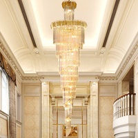 Nouveau lustre suspendu moderne en cristal, produit de luxe, design moderne, éclairage d'intérieur, luminaire décoratif de plafond, idéal pour une entrée, un hôtel ou un couloir