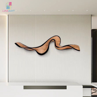 Vente chaude Oeuvre Moderne 3D Sculpté mur en bois articles décoratifs Peintures et Arts Muraux bois laser service art mur