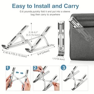 N3 Computer Laptop Bracket Aluminum Alloy Flat Desktop Holder Folding and Lifting Portable Monitor Heat Dissipation Bracket - Product Image 4