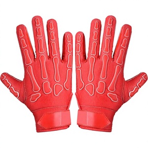 Breathable Handmade American Football <b>Gloves</b> Plus Size Touch Sportswear Padded Anti-Slip <b>Hand</b> Grips Full Finger Padded <b>Gloves</b> - Product Image 1