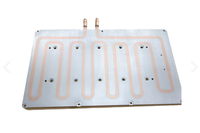 Bloc de refroidissement liquide OEM en aluminium et cuivre 80x80mm, dissipateur thermique pour onduleur et centre de données