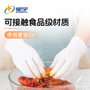 Xingyu Rubber Disposable Nitrile Gloves Full Texture Smooth Non-Sterile One-Time Use For Kitchen Pet Care Lab Industrial - Product Image 2