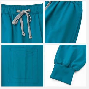 Conjuntos de Uniformes Médicos para Mujer con Logo Personalizado, de Secado Rápido, Camisola y Pantalones Tipo Jogger para Hospital, Enfermería, Dental y Doctora - Product Image 3