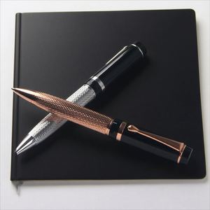 High Quality Rose Gold and Silver Heavy Metal Ballpoint Pens Elegant Business Writing <b>Gift</b> - Product Image 5