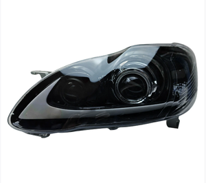 อะไหล่รถยนต์ YLD อุปกรณ์ตกแต่งรถยนต์ ไฟหน้า LED สำหรับ <span class=keywords><strong>Toyota</strong></span> Corolla 2003-2008 E120/E130 สีดำ โปรเจคเตอร์แบบวงแหวนคู่ ไฟหน้า LED - Product Image 1