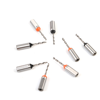 Foret à trou aveugle en carbure monobloc pour le bois, foret de perçage CNC, tige de 10 mm, orange noir, OEM/ODM personnalisé
