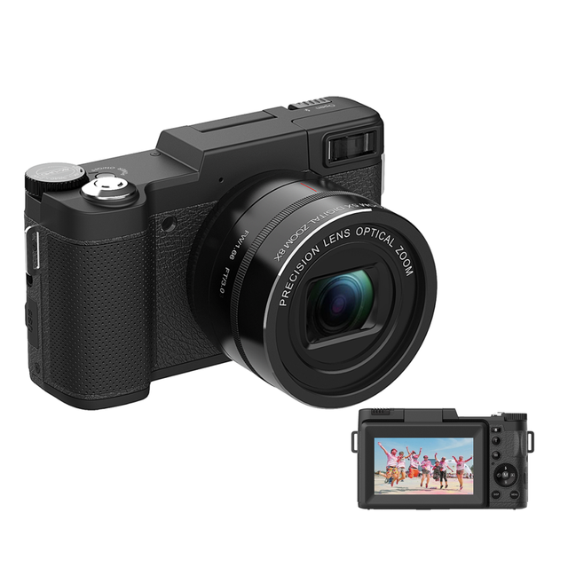 4K Digital Vlogging Camera  for Photography 48MP Video Camera with WiFi Connection 3.0" IPS Flip Screen