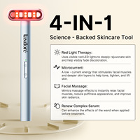 Masseur oculaire électrique portatif à 7 couleurs, rechargeable, microcourant, pour les cernes et les poches sous les yeux
