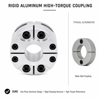 Pièce usinée CNC, conception monobloc rigide en alliage d'aluminium, composant de transmission à couple élevé, fabrication sur mesure selon dessin OEM