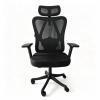 Chaise de bureau ergonomique en maille avec appui-tête, pivotante et réglable, dossier haut, pour ordinateur, vente en gros d'usine, OEM ODM, Silla De Oficina