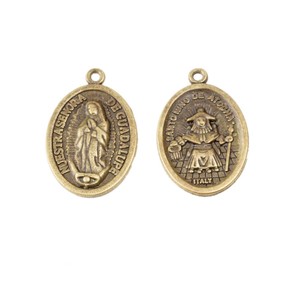 Medalla Religiosa Ovalada <span class=keywords><strong>de</strong></span> Aleación <span class=keywords><strong>de</strong></span> Zinc <span class=keywords><strong>de</strong></span> Doble Cara con Diseño <span class=keywords><strong>de</strong></span> la <span class=keywords><strong>Virgen</strong></span> <span class=keywords><strong>de</strong></span> <span class=keywords><strong>Guadalupe</strong></span> Atocha para Marcador <span class=keywords><strong>de</strong></span> Libros con Cinta Bíblica Católica - Product Image 2