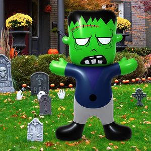 Decoración Inflable de Frankenstein para Jardín de Halloween, Monstruo Verde, Decoración de Jardín para Exteriores, Figura Inflable de PVC - Product Image 1