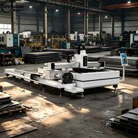 Machine de découpe laser fibre CNC 2-en-1 pour tôles et tubes métalliques, 3000X 1500mm MAX, Raycus, 1.5kw 3kw 6kw 12kw