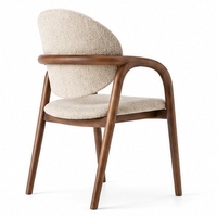 Ensemble de meubles de salle à manger haut de gamme pour restaurants et hôtels, chaises rembourrées, table moderne de luxe, collection durable et écologique