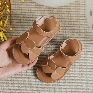 Sandales pour filles, modèle personnalisé, nouveau modèle, fleurs, étoiles, été, mignonnes, décontractées, confortables, pour enfants, taille 21-16 - Product Image 4