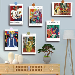 Póster Decorativo de Pared Estilo Nórdico con Papel Recubierto, Impresión a Cuatro Colores, Marco para Fotos de Dormitorio, Arte de Pintor Famoso - Product Image 2