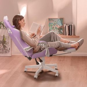 Sedia da Gaming Ergonomica con Sollevamento a Gas Classe <span class=keywords><strong>3</strong></span>, Reclinabile e Girevole, Comoda Poltrona da <span class=keywords><strong>Gamer</strong></span> con Poggiapiedi - Product Image 5