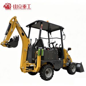 SHANLI <span class=keywords><strong>Tracteur</strong></span> agricole 4x4 remorquable le moins cher avec chargeur arrière et pelle excavatrice pour travaux de terrassement à vendre - Product Image 3