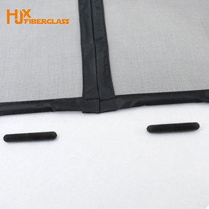 Từ muỗi Màn hình rèm sợi thủy tinh mềm Cửa lưới nam châm Côn trùng Net rèm cửa Polyester sàng lọc đen kính sợi Net - Product Image 4