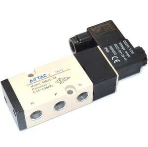 Vanne solénoïde pneumatique Airtac 4M310-10 5 voies 2 positions Namur, commande pneumatique 24V 110V 220V, hydraulique - Product Image 3